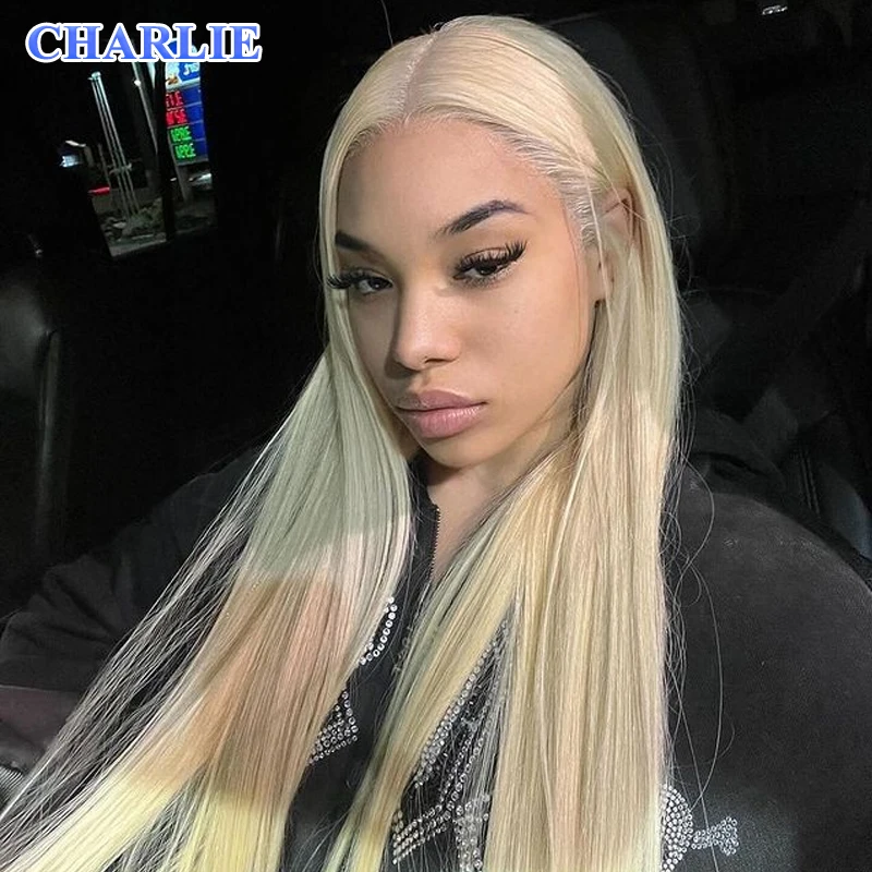 

613 HD Lace Frontal Wig Honey Blonde 13x4 Lace Front Synthetic Wigs For Women Preplucked Bone Straight For Women Daily Party Use