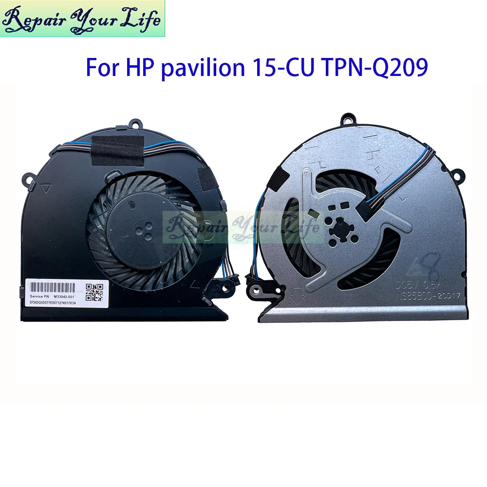 

Кулер для ноутбука, вентилятор процессора для HP Pavilion 15-CU 15-CU000 TPN-Q209 L26237-001 M33940-001 NS85B00-20D17 17K20, охлаждающие вентиляторы радиатора