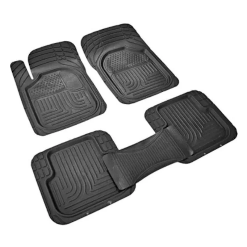 Pool Mat 3D Black 5 Pieces Universal Compatible For All Vehicles Waterproof Anti-Slip Floor Mat Protector Car Accessories