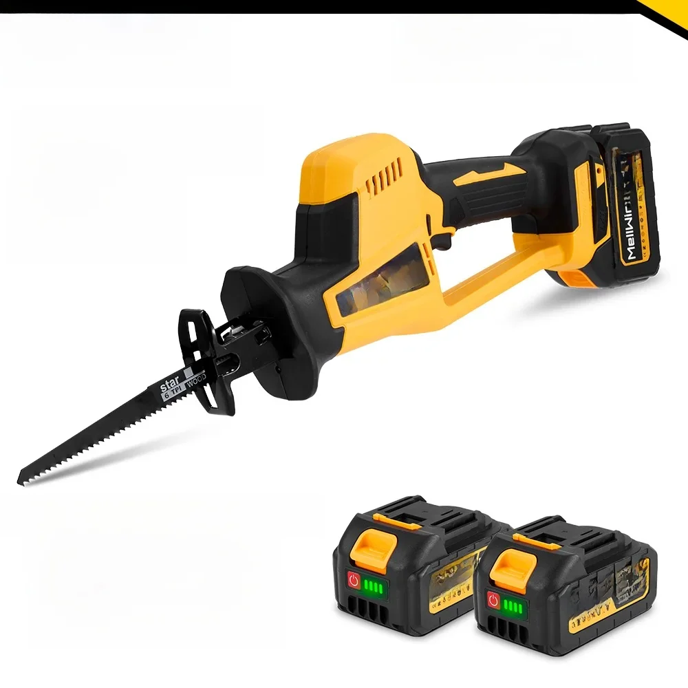 MELLWIN 3600W Bürstenlose Elektrische Säbelsäge 12000SPM Holz Metall Rohr Schneiden Säbelsäge Werkzeug Für Makita 18V Batterie pin