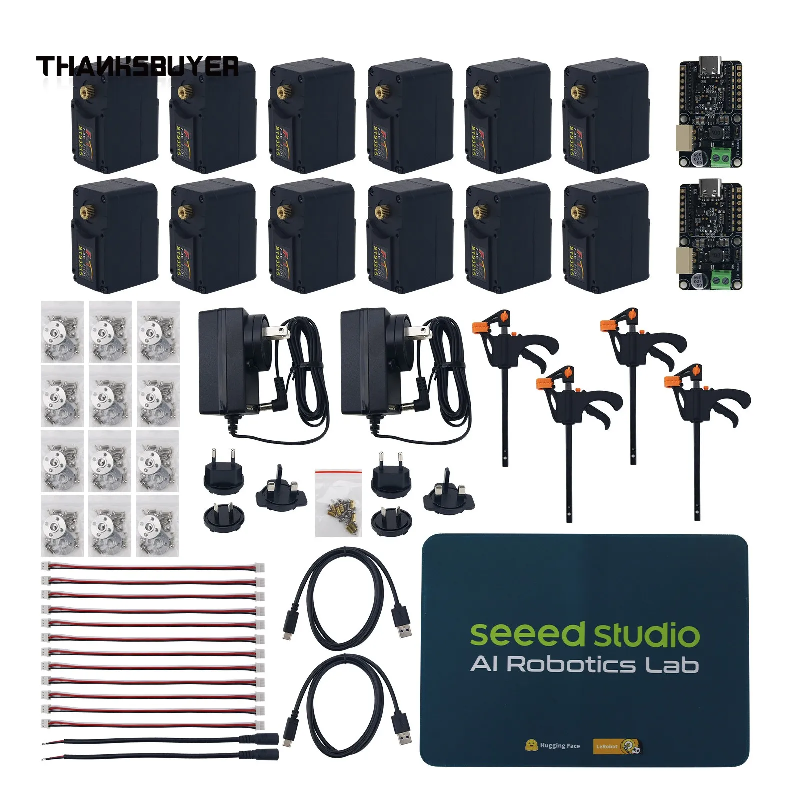 SO-ARM101-Pro Opensource 6DOF Mechanical Arm DIY Kit 30kg.cm AI Arm Compatible with Hugging Face LeRobot