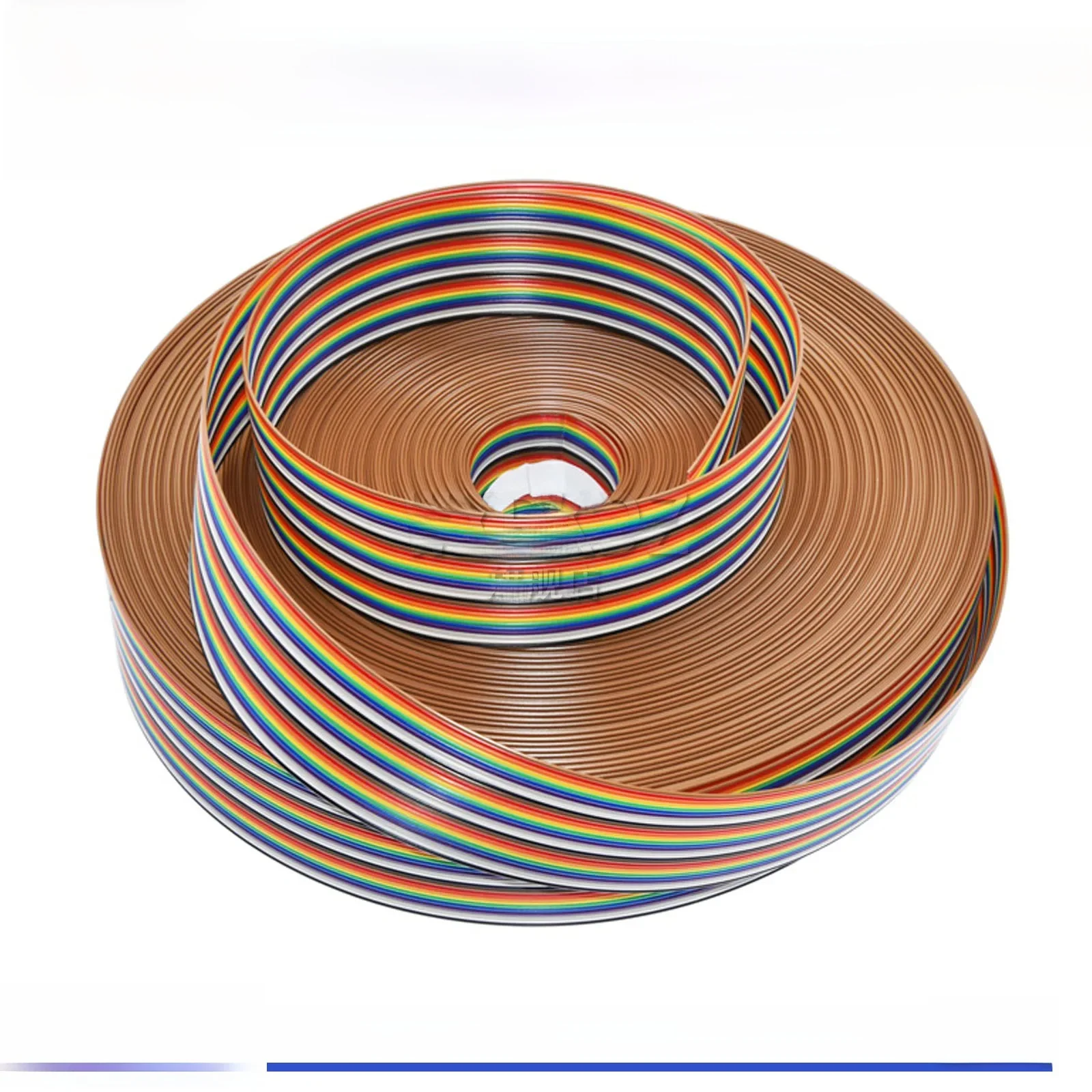 Câble ruban arc-en-ciel de 5 mètres, 64p 60p 50p 40p 34p 30p 20p 16p 14p 12/10/8p, fil plat de couleur, pas d'espacement de 1.27mm pour Arduino, bricolage