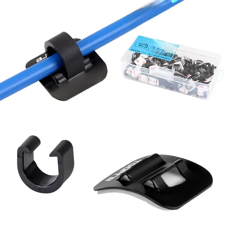 AliExpress TOOPRE Bike Stick-on Cable Guide Clip Adhesive Aluminium Alloy C-clip Frame Housing Holder Organizer Shift