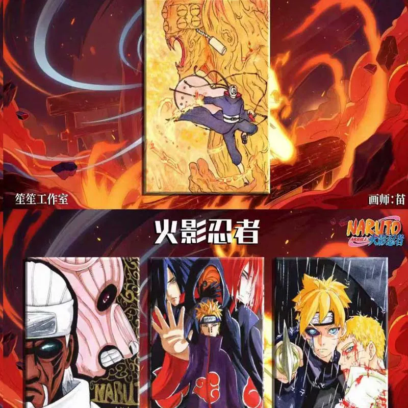 เซิงเซิงสตูดิโอ นารูโตะ คอลเลคชั่นการ์ดบูสเตอร์บ็อกซ์เวฟ 6 แฟ้มการ์ดวาดด้วยมือของเล่นเด็กเล่นการ์ดเกมกระดาน