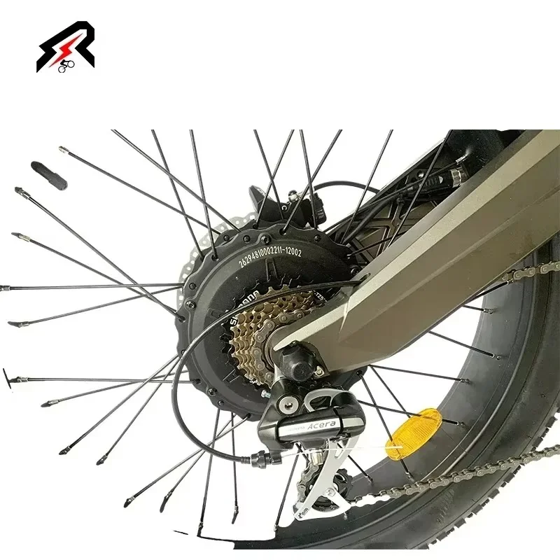 Vélo Électrique Pliable à Double Entraînement de 1000W x 2, VTT à Suspension Complète de 24 Pouces