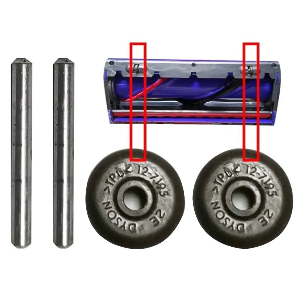 Zmotoryzowane osie głowice szczotek i małe kółka rolkowe do DYSON v6 v7v8 DC35 DC44 DC45 DC59 DC62 V6 SV03 SV05 SV06 SV07 SV09 SV09