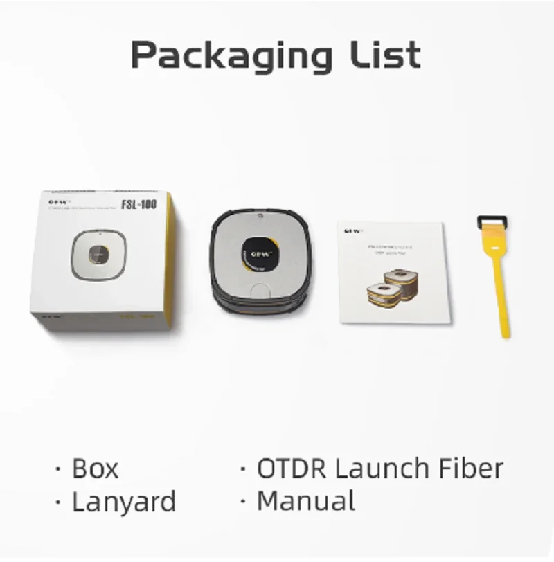 OFW OTDR Launch Cable Fiber 1000M Single Mode SC/FC/LC OTDR Test Extension Cord  Dead Zone Eliminator 1km