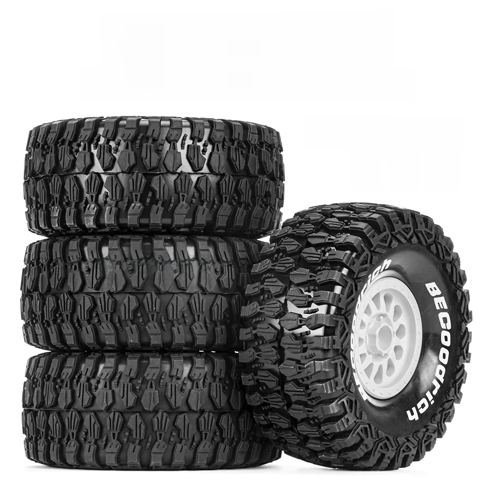 Roues de pneus tout-terrain, 4 pièces, 135x59mm, pour modèle de voiture UDR 1/7 RC, accessoires de camion à courte portée