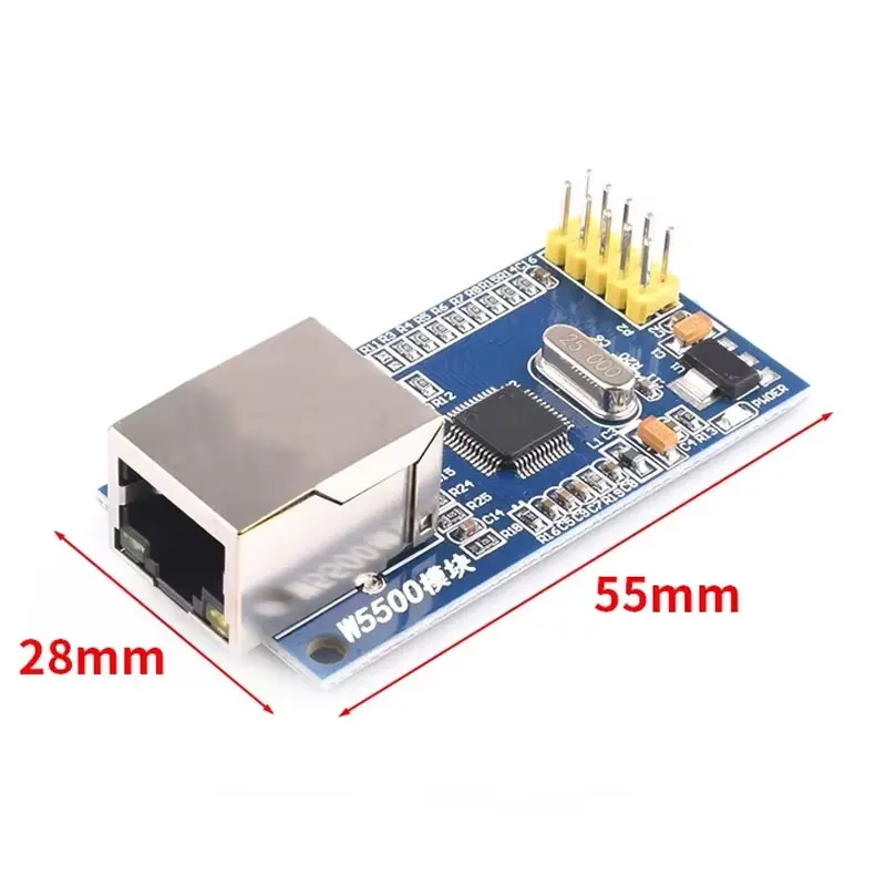 W5500 وحدة شبكة إيثرنت الأجهزة TCP / IP 51 / STM32 برنامج متحكم أكثر من W5100