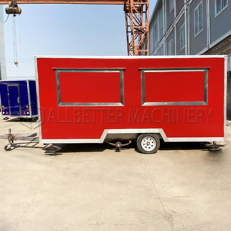 

Wholesale Price Fast Food Trucks Street Mobile Food Trailer Pizza Taco Food Vending Van Catering Trailer Ice Cream Cart for Sale