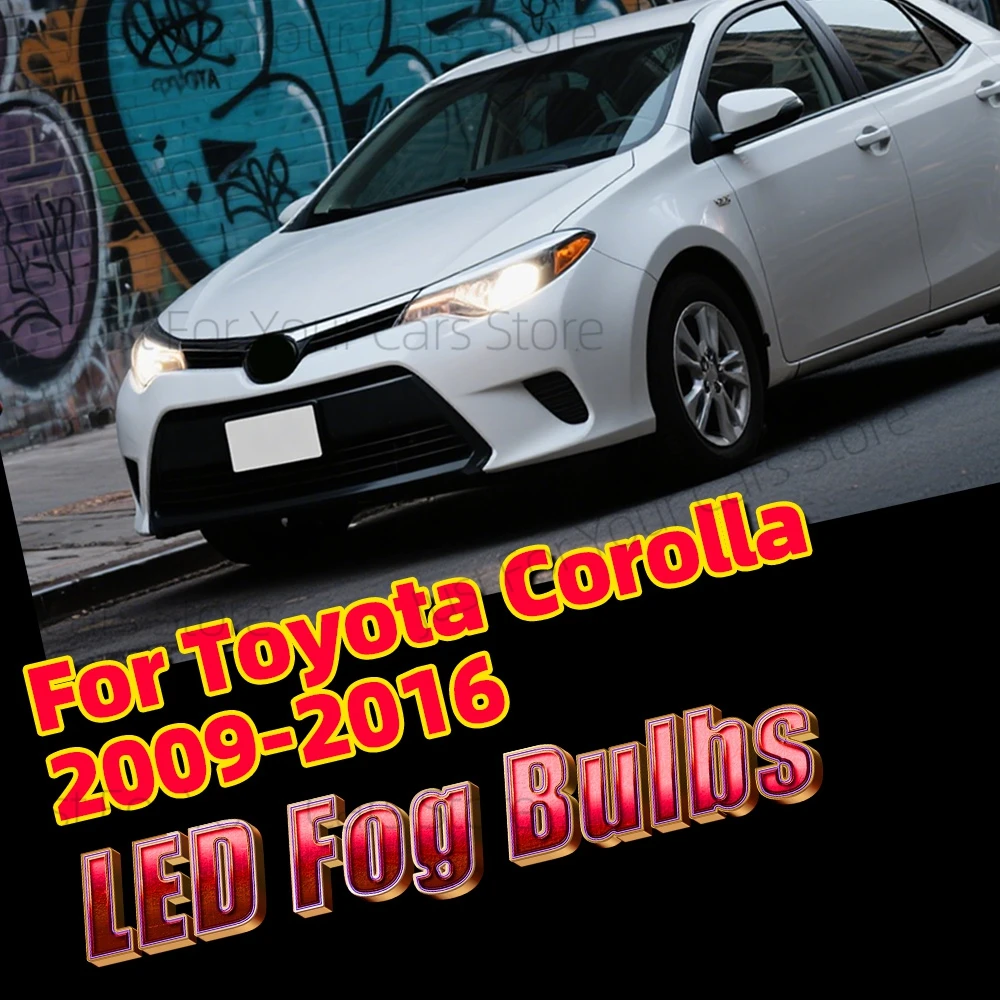 

2x CSP 3570 6000K Ярко-белые передние противотуманные фары для Toyota Corolla 2009-2016 2010 2011 2012 2013 2014 2015 Лампы Canbus