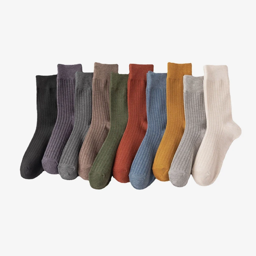 [Twin Spa] 10 pairs of women's mid-range socks (P0000THT) for four seasons