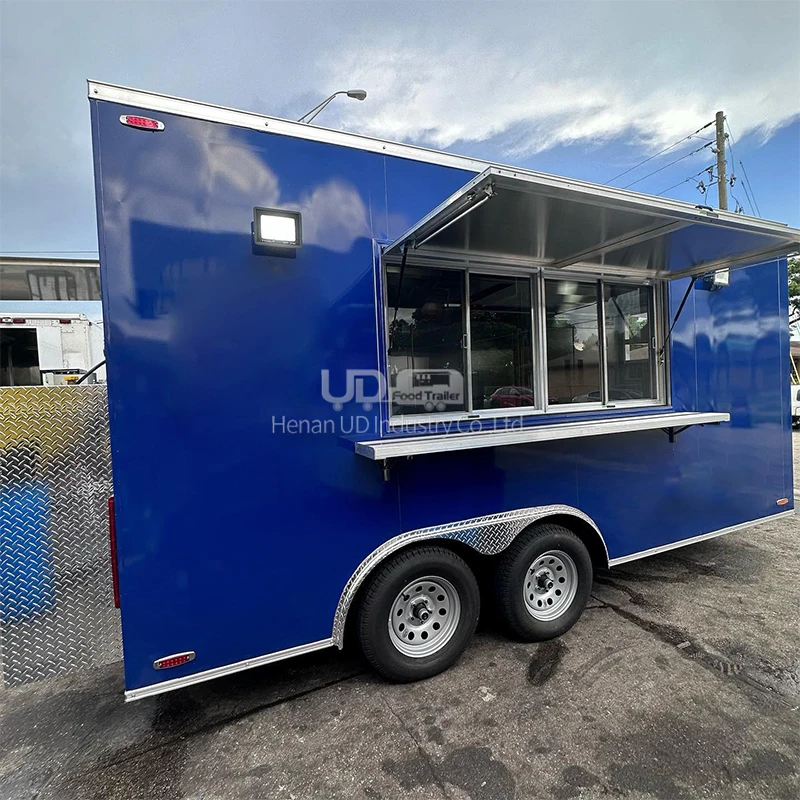 High Quality Taco Food Equipment Trailer Vendor Food Cart USA DOT Well Equipped Kitchen Verified Mobile Food Trucks for Sales