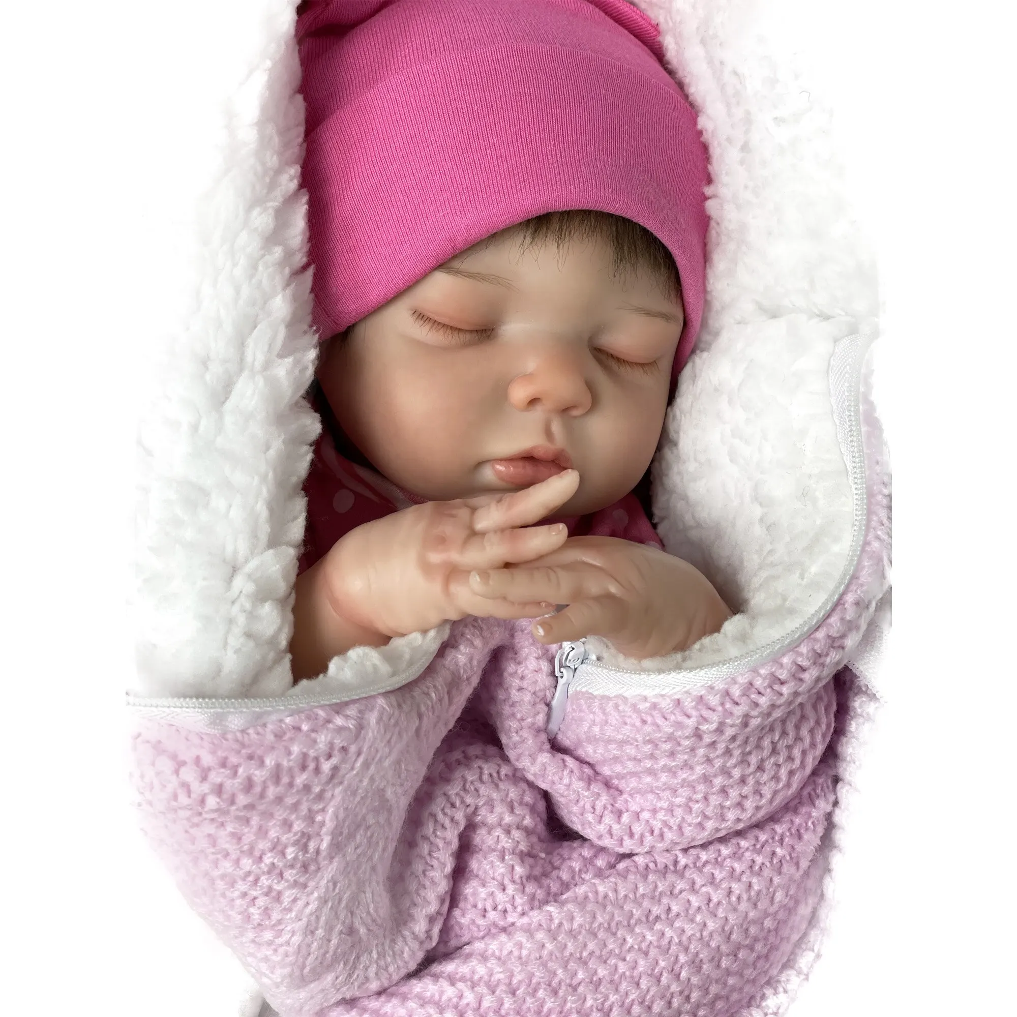 45CM Reborn Dolls Painted Lifelike Sleeping Bebe Reborn Doll Soft Touch Body Toy For Gift Muñecas Reborn