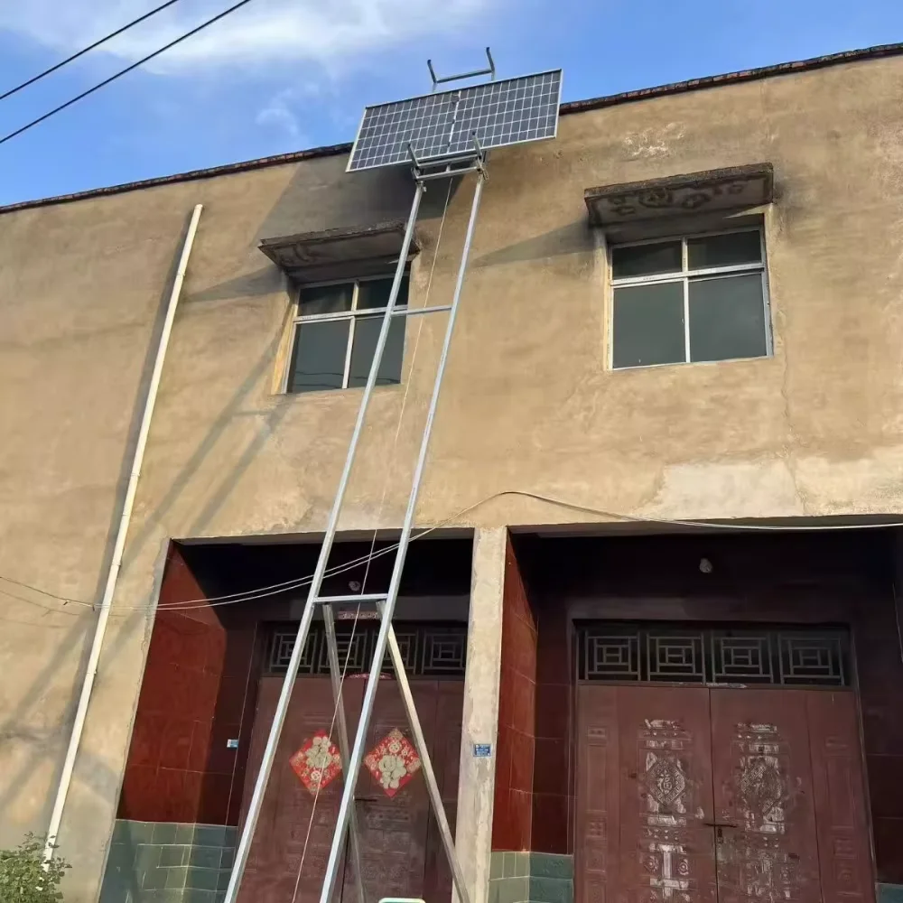 Photovoltaic Panel Lift Glass Door and Window Lift Automatic Top Turning Portable Small Ladder Transport Lifting Platform