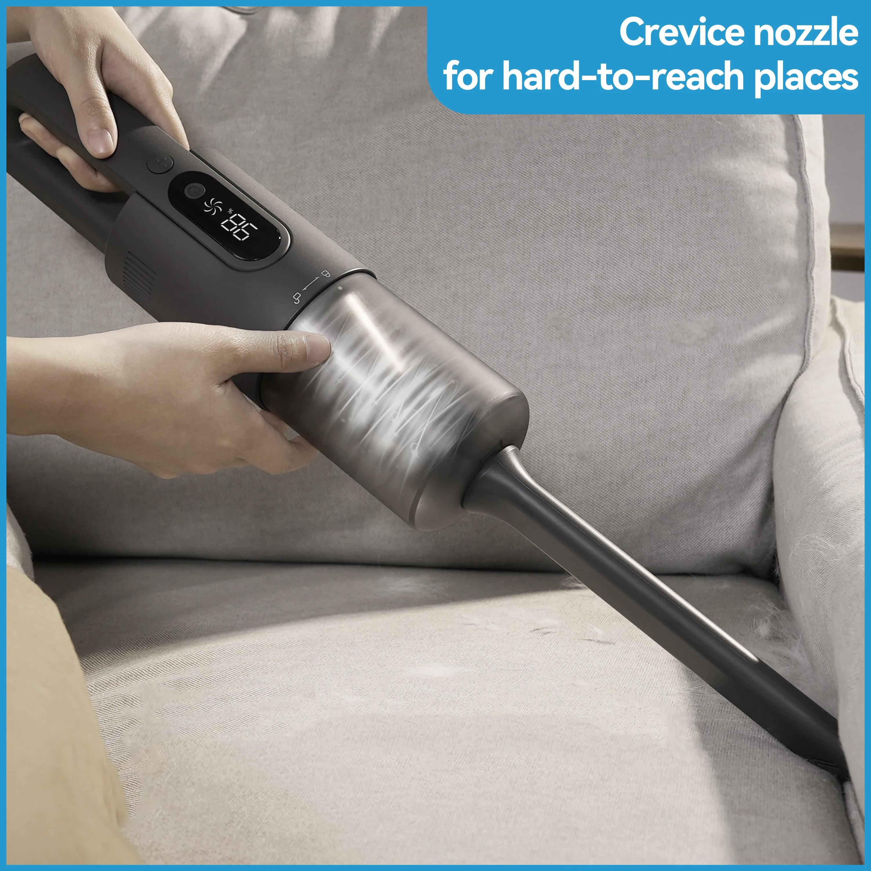 Brigii High-Speed Handheld Staubsauger, Auto Vakuum Cordless mit 18000Pa Leistungsstarke Saug; Zwei Power Modi