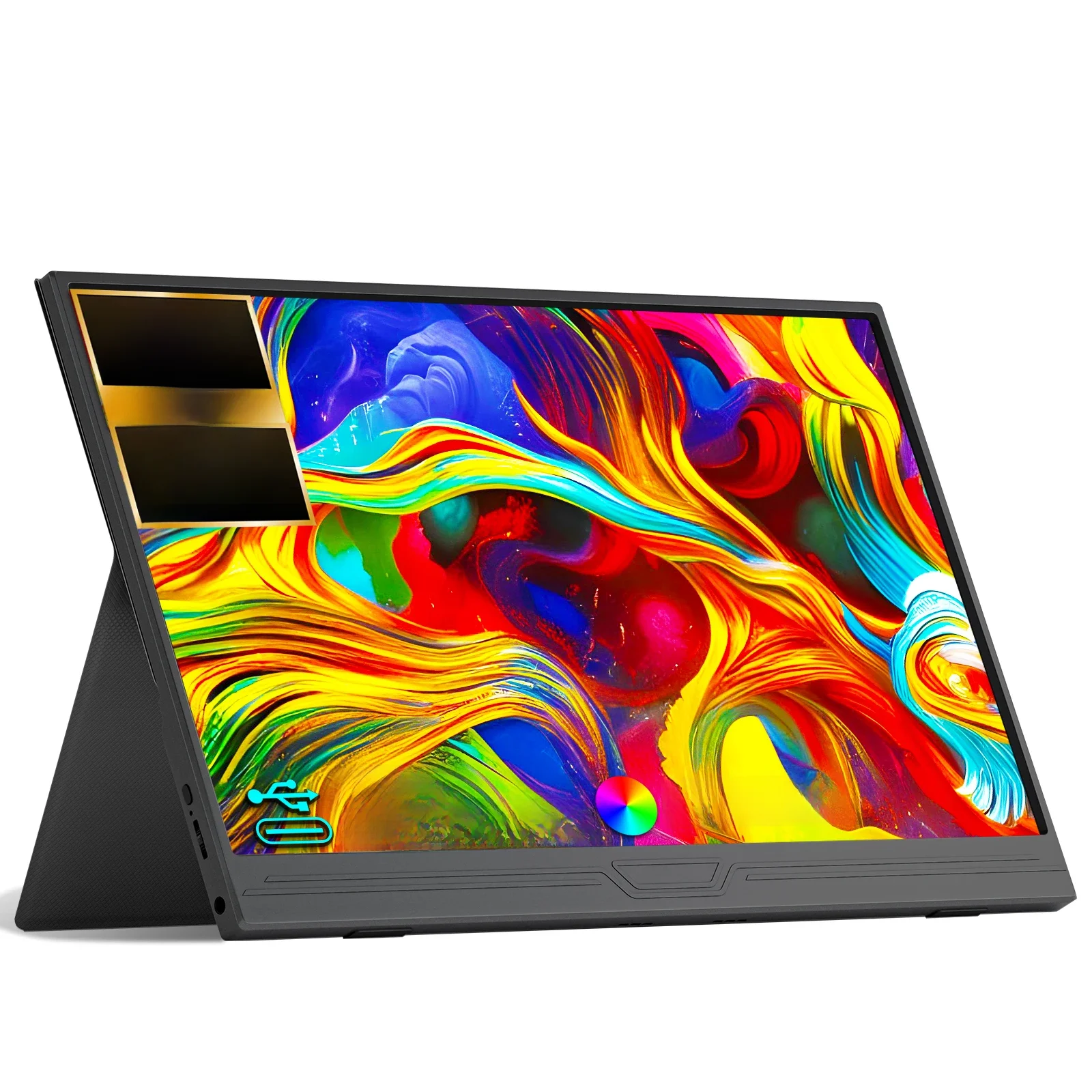 14-inch 1920*1080 draagbare monitor 400cd / m2 60HZ 16: 9 voor laptop XBox PS4 / 5 schakelaar mobiele telefoon computer uitbreiding kantoor - afbeelding 2