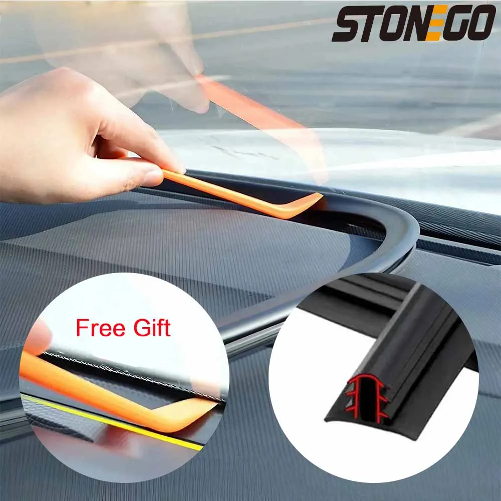 

Universal Car Dashboard Sealing Strip - Windshield Rubber Seal, Soundproofing for Car Parts and Accessories