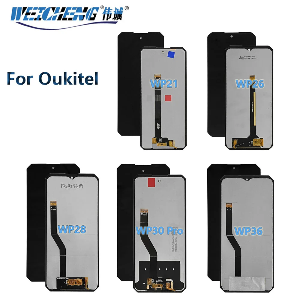 Oryginalny wyświetlacz LCD OUKITEL WP21 z ekranem dotykowym Digitizer WP22 WP23 WP26 WP27 WP28 WP30 WP32 WP33 Pro WP36 WP38 WP50 WP52