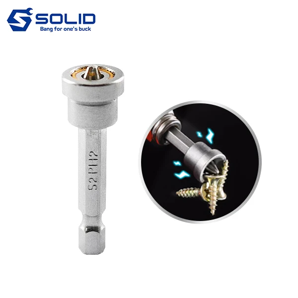 Solid piece magnet electric drill bit magnetic cross bit 50mm