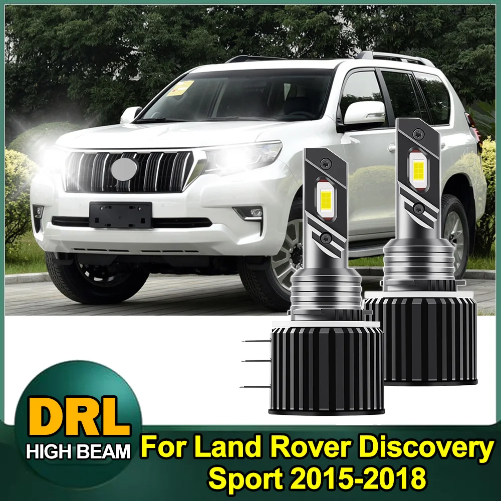 

H15 LED Car Front Headlight Decoding Headlamp Hi Beam High-Power Direct Insertion Light For Land Rover Discovery Sport 2015-2018