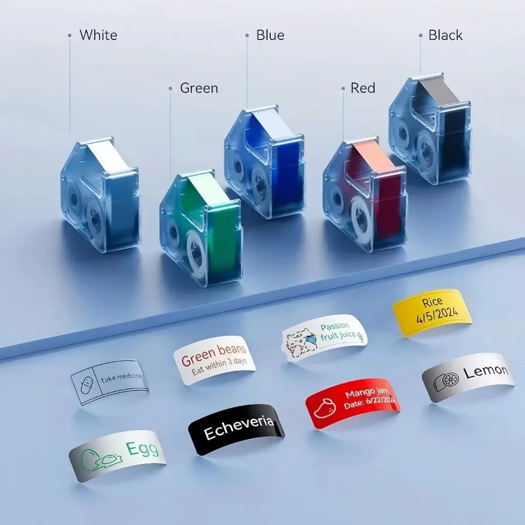 NIIMBOT B18 Labeling Ribbon, Refill Tapes for Thermal Transfer Label Printer/Color Printer, Long Lasting Non Fade
