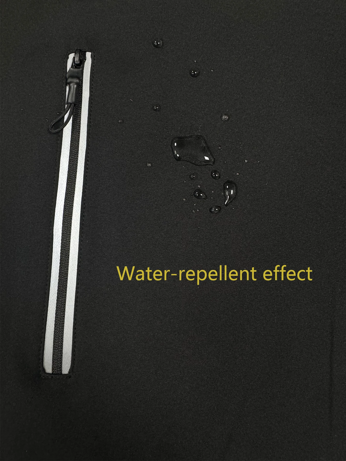 سترة بغطاء للرأس للرجال، مقاومة للماء، سحاب عاكس، رياضي، خارجي، تخييم، متعدد المواسم، يمكن إرسالها إلى صديقك #6