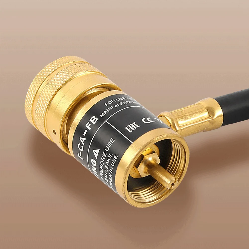 Imagem -05 - Propano Aquecimento Soldagem Pistola com Ignição Eletrônica Mapp Tocha Flame Brazing Tool 1.5m Mangueira 3600 ° f