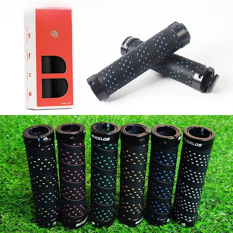 AliExpress BUCKLOS Bicycle Grips Bike Handlebar Grips Non-slip Aluminum Double Lock Bicycle Handles MTB Cuffs Mountain Bike Grips
