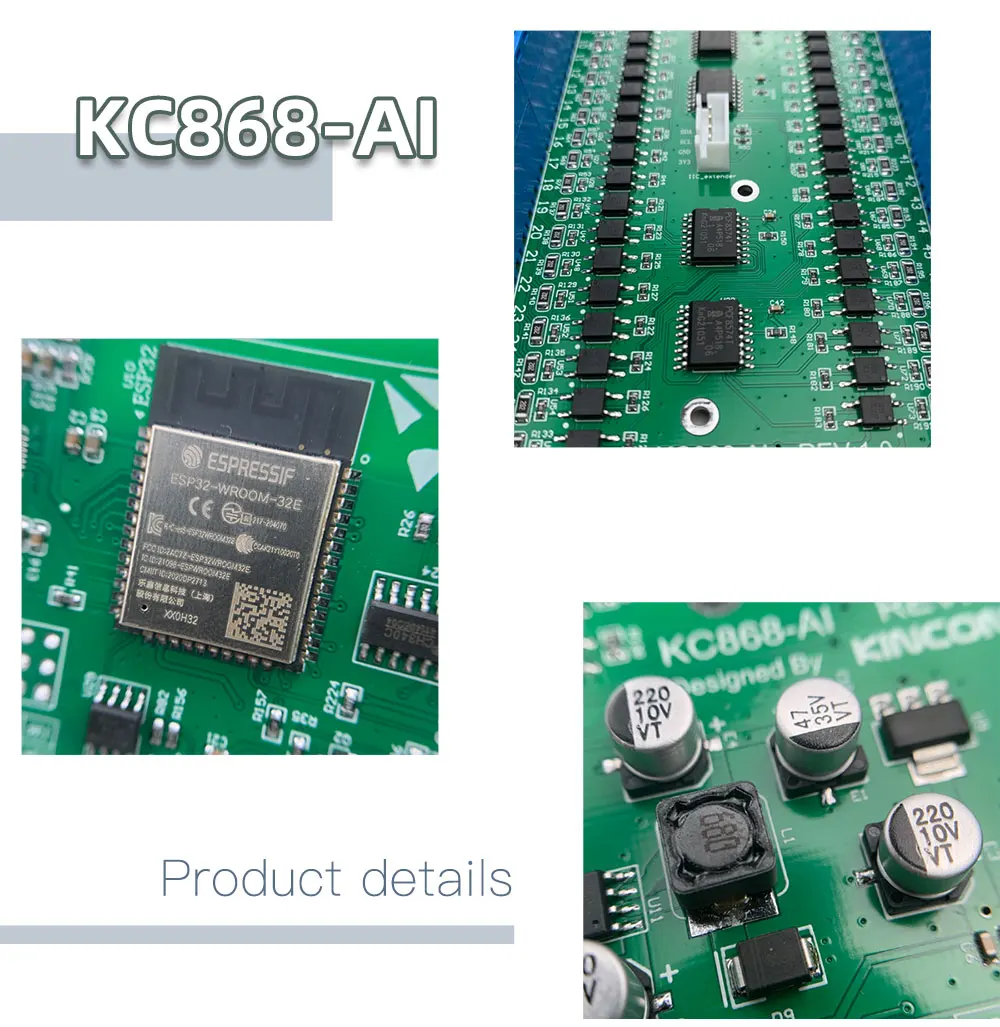 KC868-AI Ethernet Wifi RS232 RS485 ESP32 Eingangsmodul IR RF 433M Unterstützung ESPhome Home Assistant Tasmota DIY – Detail 2