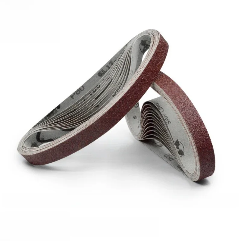 10 sztuk/partia 533*9mm pas ścierny do drewna miękkiego metalu polerowanie z Grit 40-800 szlifowanie zespół do szlifierka taśmowa narzędzie ścierne — zdjęcie 2