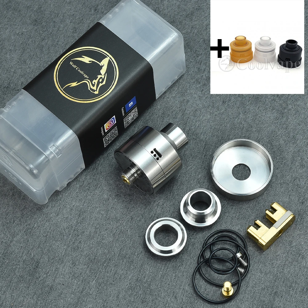 Nisshoku rda 22MM 316 SS tank Bottom Feeder Squonk Mechanical Box Mod fit 18650 / 20700 6.5ml resin material Mechanical Mod