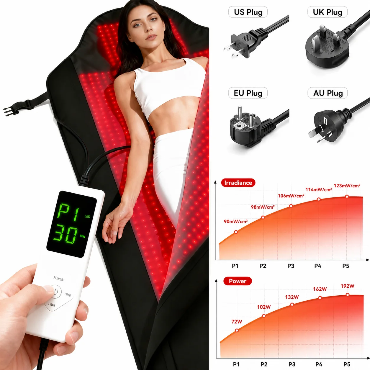 Full Body Red Light Therapy for Pain Relief LED Light Bag 660nm 850nm Red Light Therapy Sleeping Bag