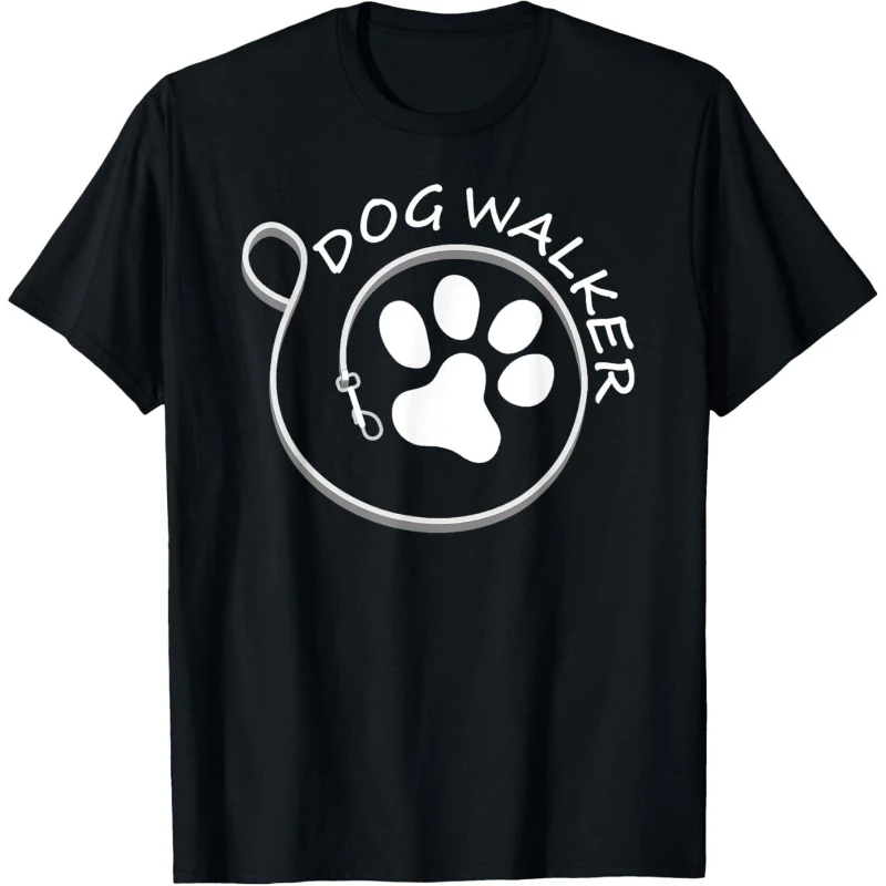 

Boys Dog Walker X-Small Black Crew Neck T-Shirt mens clothes mens t shirts Pure cotton S-5XL