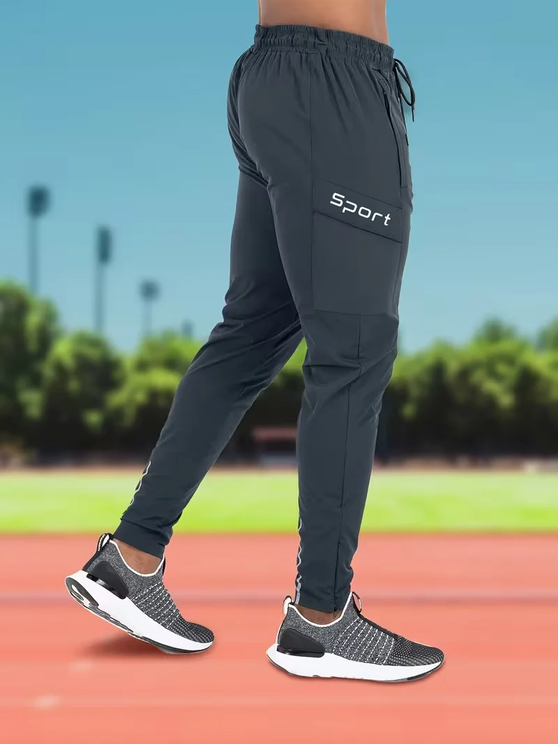New Style Zippered Pocket Sweatpants Lightweight Exercise Ankle Pants Suitable for Fitness Training and Daily Wear