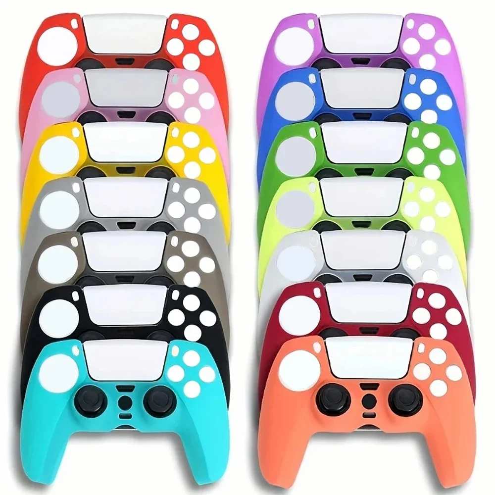 Manette PS5 en silicone anti-ald, manchon de protection, manchon de poignée, anti-poussière, adapté pour PS5 Playstation