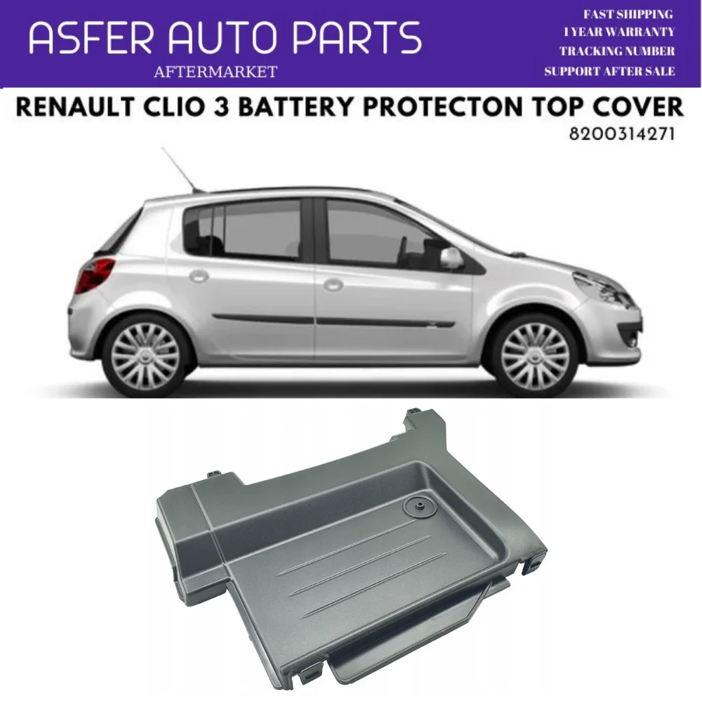 for Renault Clio 3 Battery Protection Top Cover 2004-2010 Model Years oem 8200314271 High quality Affordable price