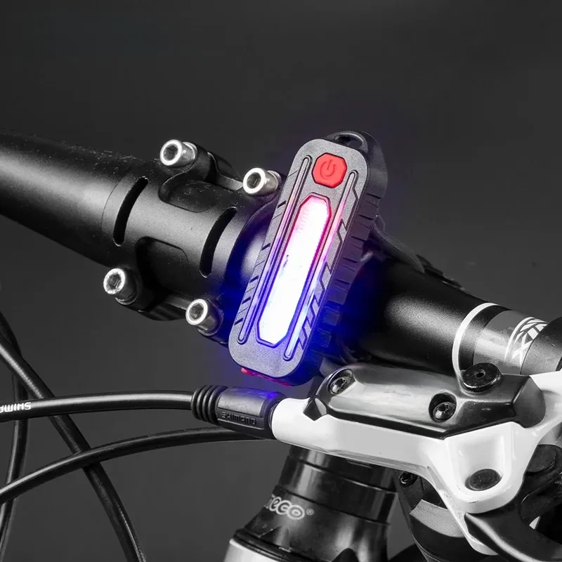 AliExpress ESMARTER Bicycle Tail Light Keychain Flashlight Rechargeable Red Blue Warning Lamp Night Cycling Running Headlight Backpack Shoulder Ligh