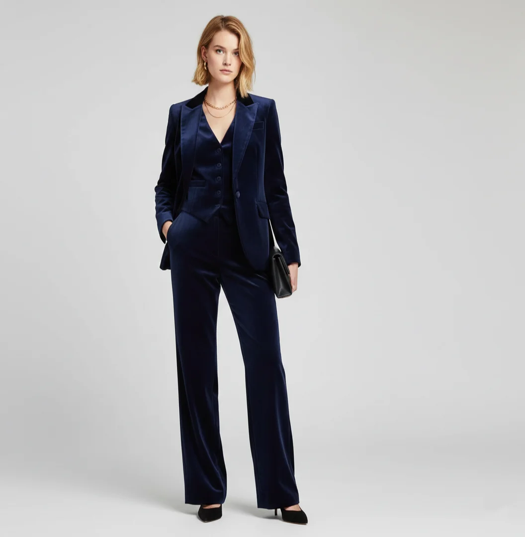

Velvet Office Lady Suits 3 Piece Women PantSuits Womenzara woman 2025 new collection ropa mujer traf