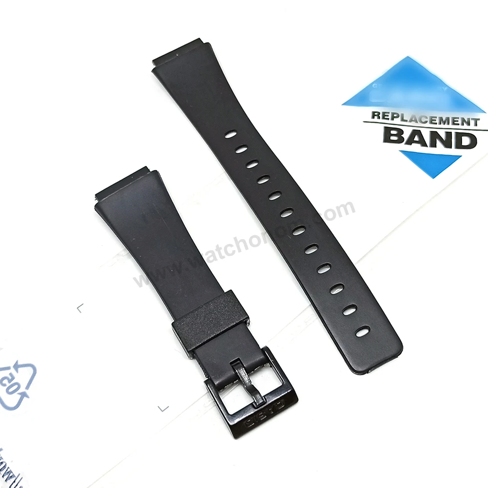 18mm Black Rubber Watch Band / Strap Compatible for Casio MRW-10  MW-35  MW-32  W-90  W-91 image 3