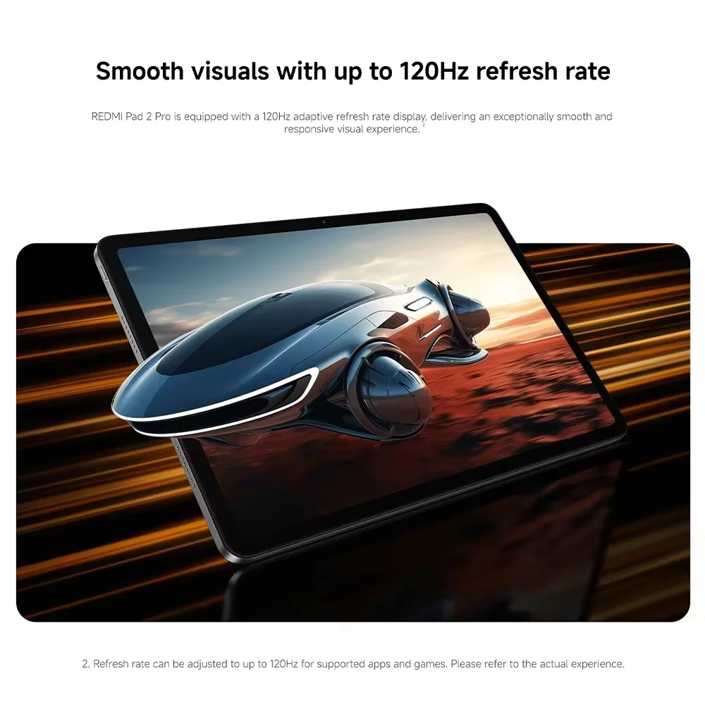 Xiaomi Redmi Pad 2 Pro Versión Global Snapdragon® 7s Gen 4 Pantalla cristalina de 12,1″ 2,5 K, 120Hz, 8MP, 12000mAh, Sin Cargador 5