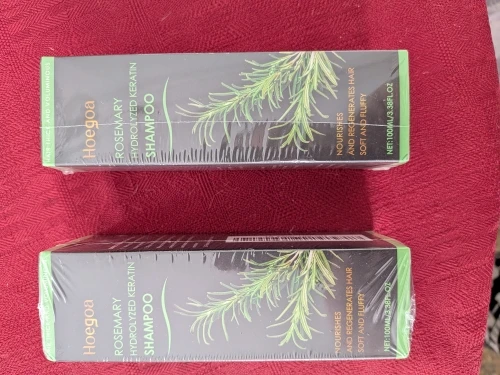 1/2PCs Rosemary Hair Growth Shampoo Thickening Hydrolyzed Keratin Dry Frizzy Damaged Repair Moisturizing Scalp Cleaning Shampoo photo review