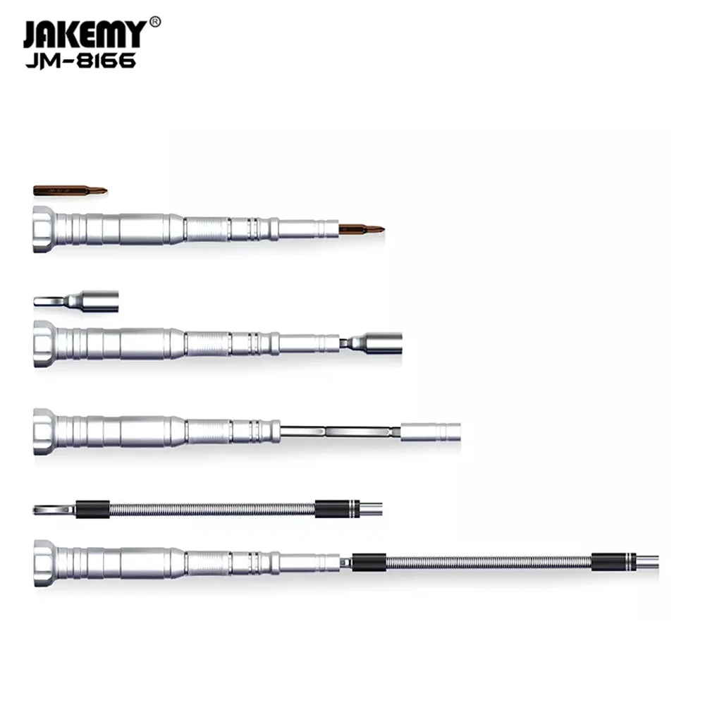 JAKEMY JM-8166 Precision Screwdriver Set Magnetic Phillips Torx CR-V Bits for Mobile Phone PC Electronics Repair Tools