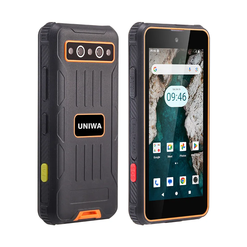 UNIWA R4001สมาร์ทโฟนที่ทนทาน 4G Android 14 Octa Core 4GRAM + 64GROM 4.0 นิ้วโทรศัพท์มือถือ 3000MAh 16MP NFCโทรศัพท์มือถือ