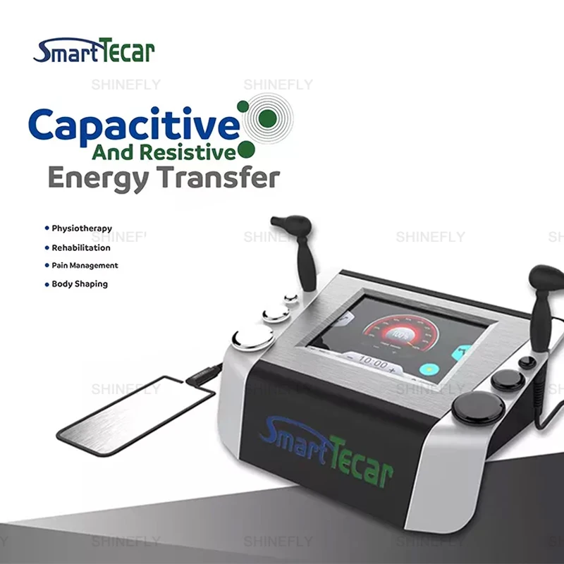 

2 In 1 Tecar Therapy Radiofrequency Physiotherapy Ablation 448KHZ Weight Loss Machine Capacitive Electric Transfer RF Machine
