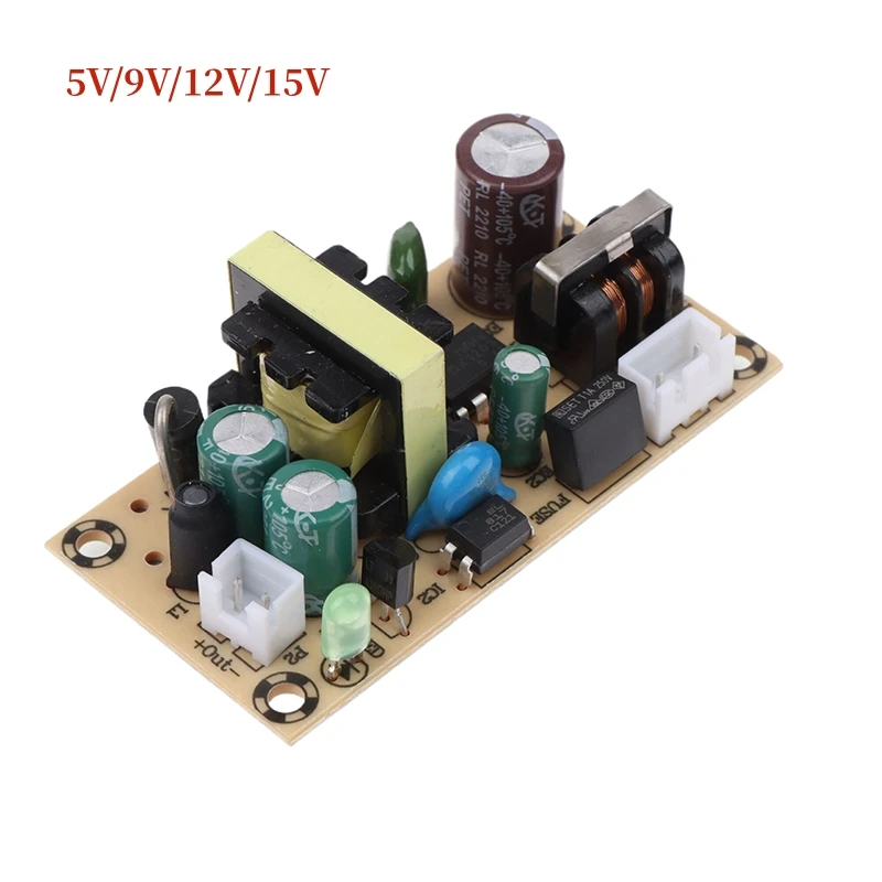 AC-DC 12V 1.25A 5V 3A Switching Power Supply Module Bare Circuit 110V 220V to 15V 12V 5V 9V Board for Replace/Repair