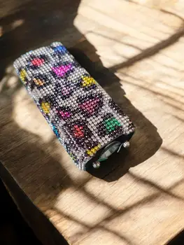 DiamondInlaid Multifunktionell Bärbar Utomhusverktyg Ficklampa Bågtändare USB Uppladdningsbar Dampresent 10 best sales Security tool - №1