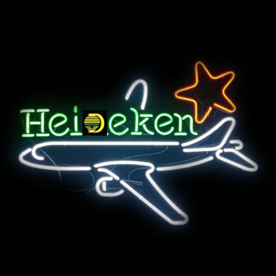 

Neon Sign for Heineke Plane Neon Bulb sign handcraft neon signboard Beer Bar Club Pub Restaurant Art neon light anuncio luminos