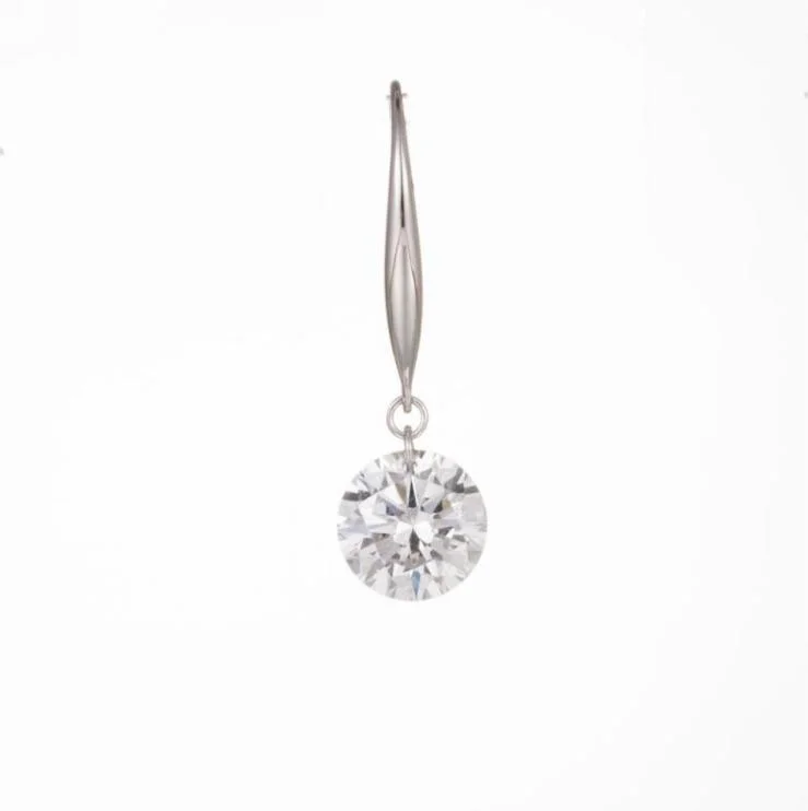 10K Gold 0.29g Round brilliant cut drop dangle earrings with hook Lab Grown Diamond CVD 1.62ct-2pcs NGTC Certified  Wholesale