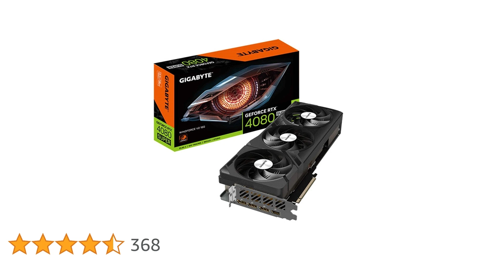 

НОВИНКА В НАЛИЧИИ Видеокарта Gigabyte GeForce RTX 4080 SUPER WINDFORCE V2 — ядро 2550 МГц, 16 ГБ GDDR6X/.,